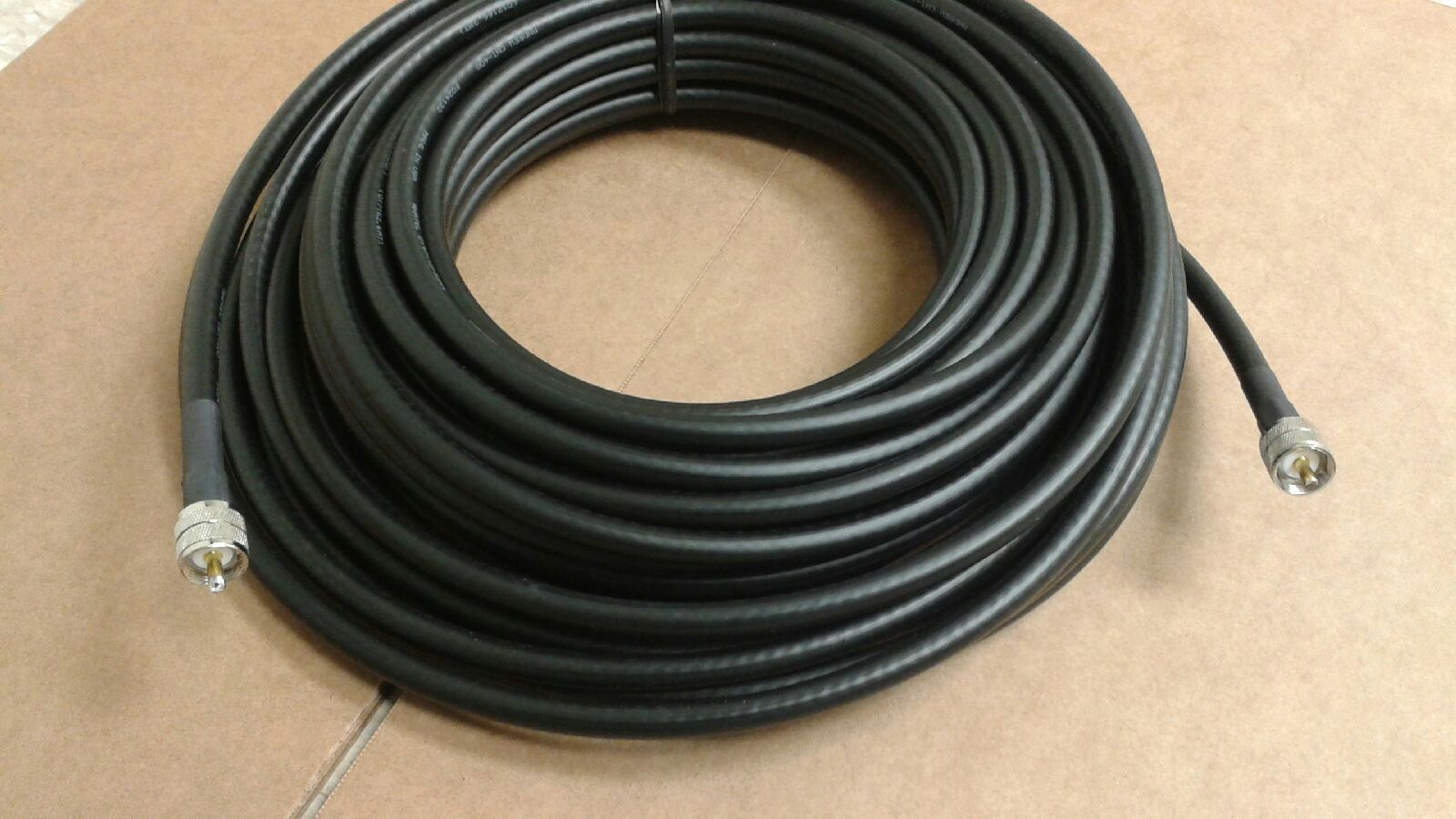 US MADE 100 ft LMR-400 Ham Radio LMR Antenna PL259 to PL259 Male coax cable