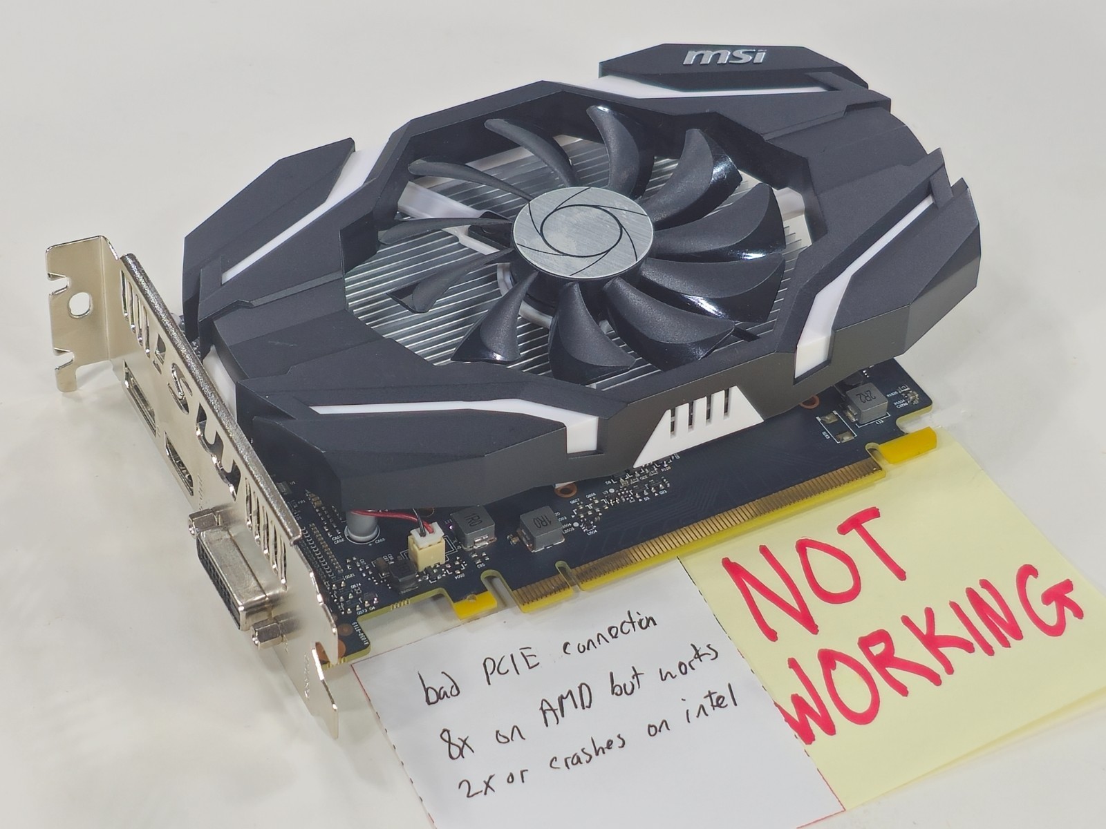 [READ DESCRIPTION] MSI GeForce GTX 1050 Ti OC 4GB 4G 128-bit GDDR5 PCI-E 3.0