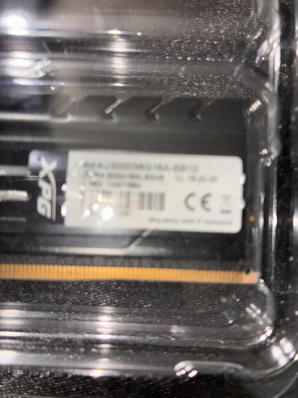 XPG GAMMIX D10 16GB (2x8GB) DDR4-3000 PC4-24000 288-Pin DIMM