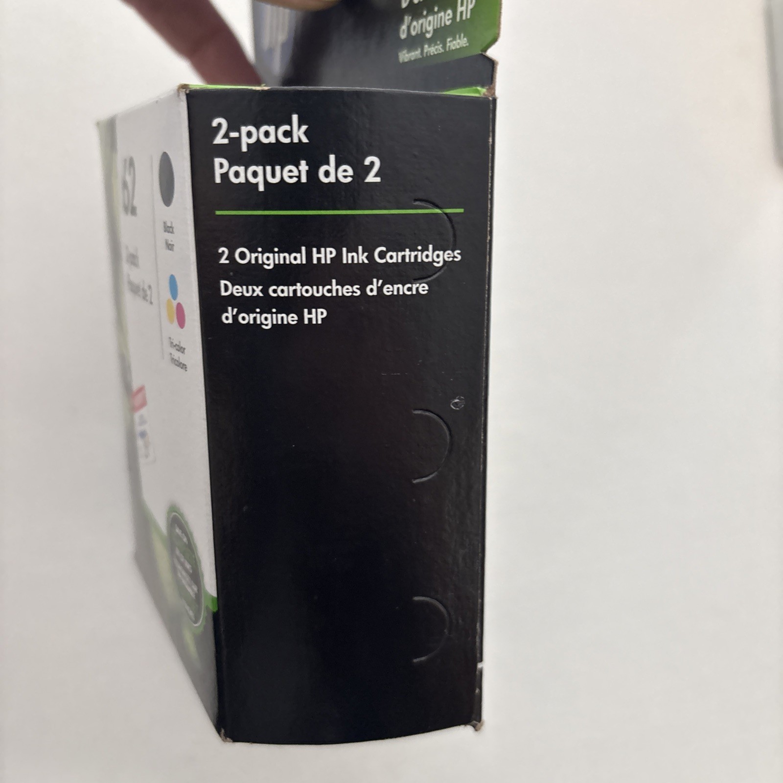 HP 62 Ink Cartridge 2-Pack Black & Tri-Color for OfficeJet 200 250 5740 5741