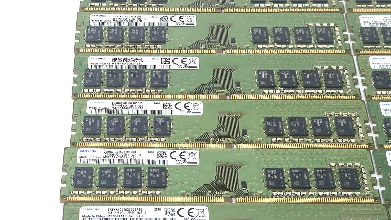 LOT 22 Samsung M378A1K43CB2-CTD 8GB 1Rx8 PC4-2666V DDR4 DIMM Desktop Memory RAM