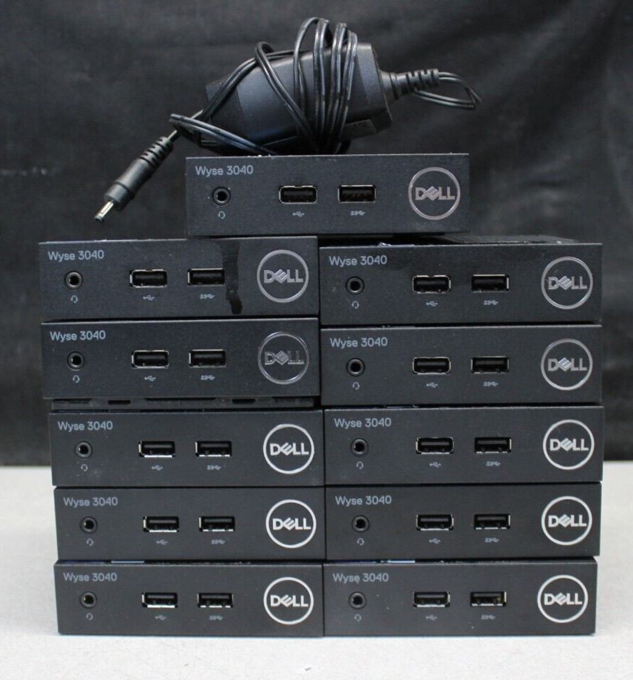 Dell WYSE 3040 Thin Client Atom x5-Z8350 1.44GHz 2GB RAM 8GB Lot of (11)