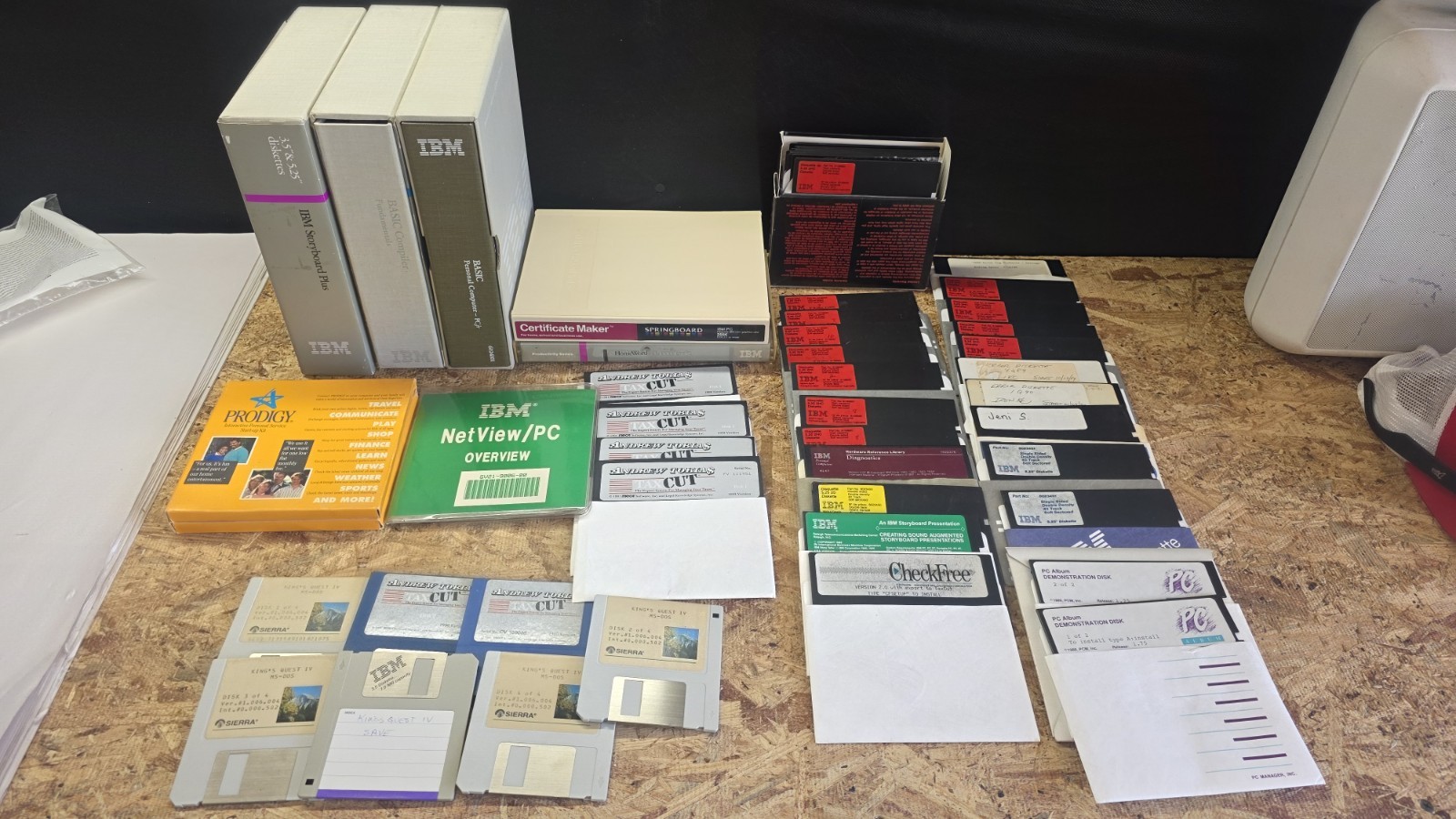 Lot of Vintage 5.25 Floppy Disks IBM PC Software Untested ESTATE FIND