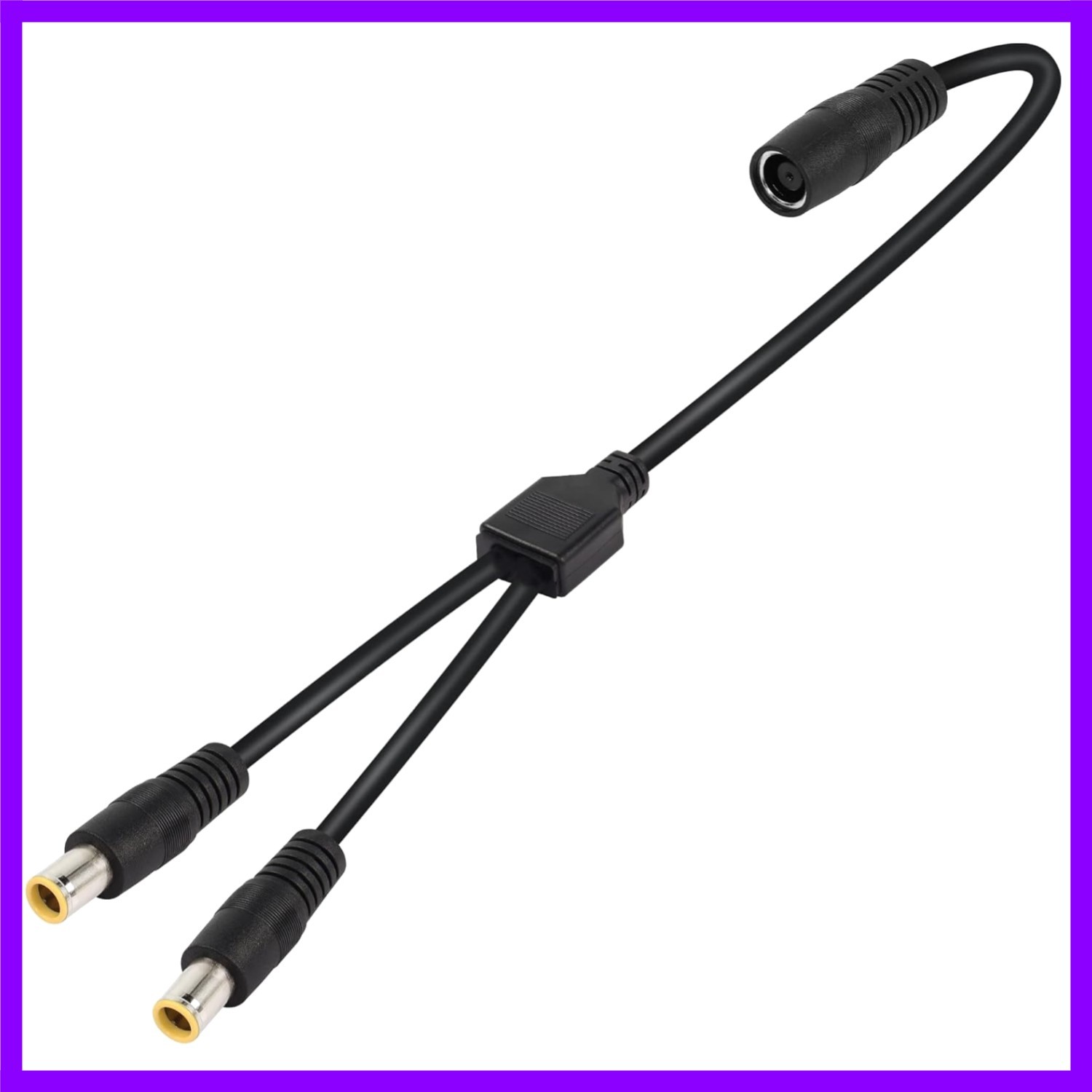 DC7909 Y Splitter Adapter Cable 14AWG DC 8Mm 1 Male to 2 Female Power Cord for P