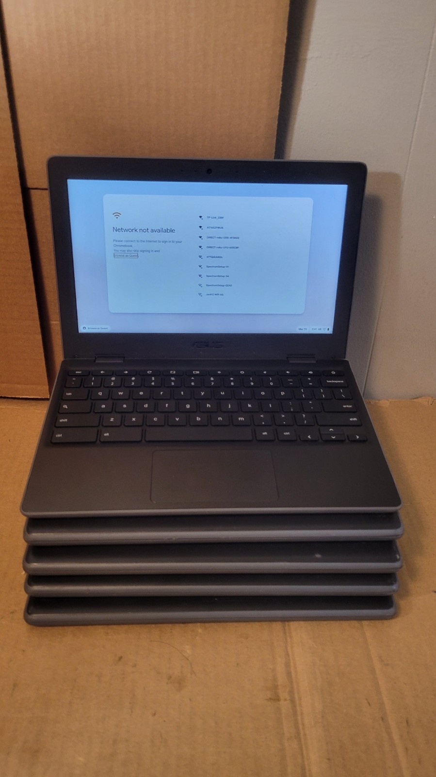 Lot of 5 ASUS Chromebook C204EE 11.6″ Intel N4000 4GB RAM 32GB eMMC — 5 Units
