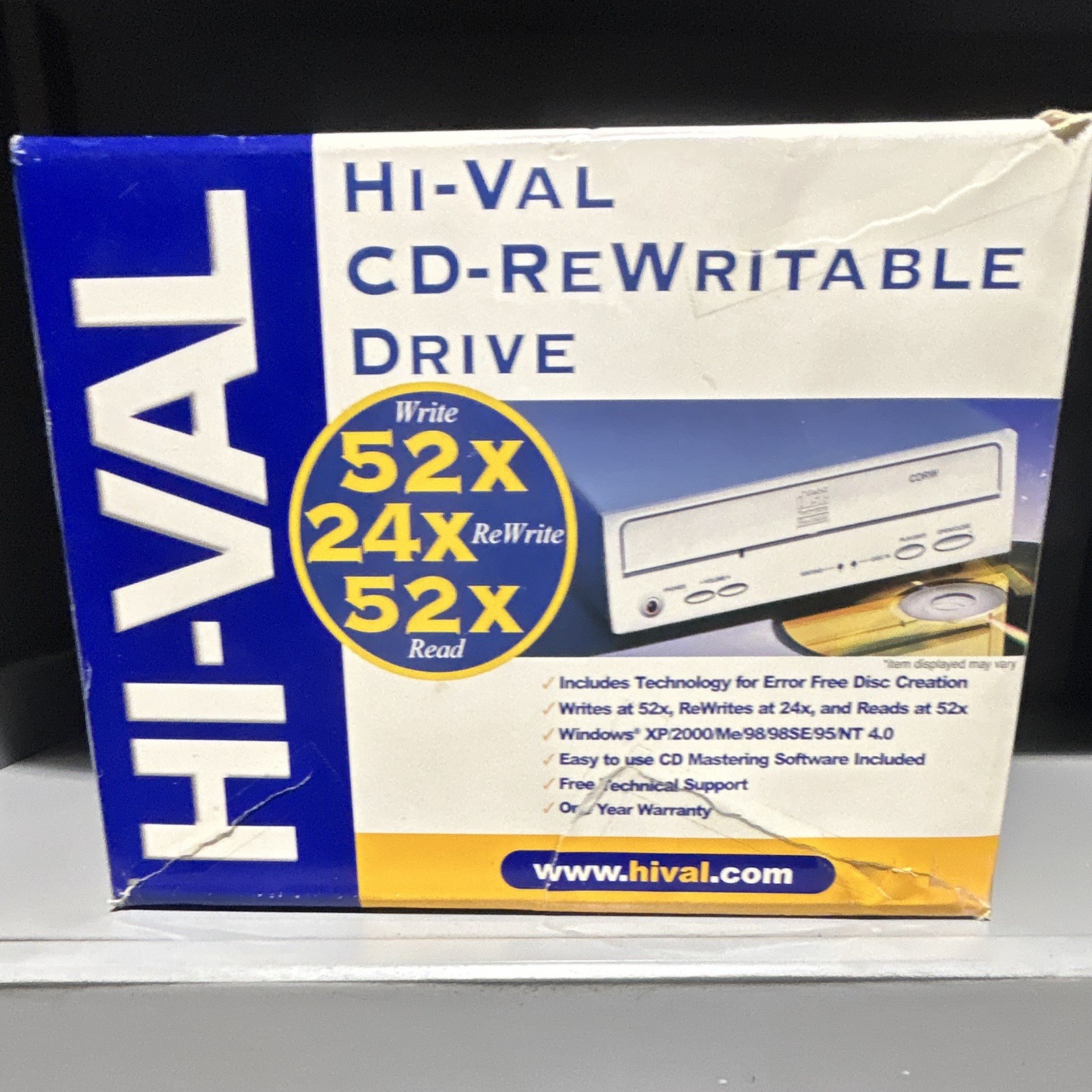Hi-Val Magicspin CW5205 52x Internal 5.25″ CD-RW Drive EIDE/ATAPI Beige