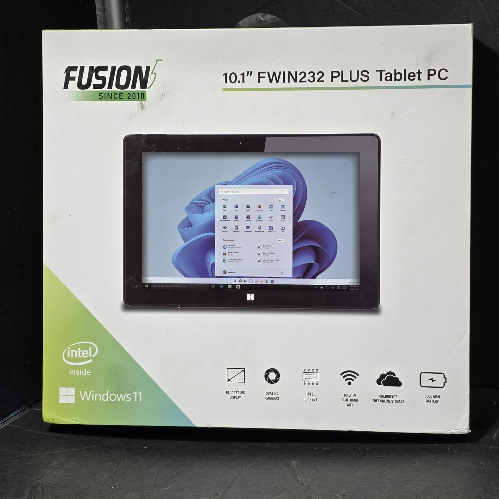 Fusion5 FWIN232 PRO N5 10.1″ Tablet Windows 11 8GB Ram 115GB SSD . Screen Nick*