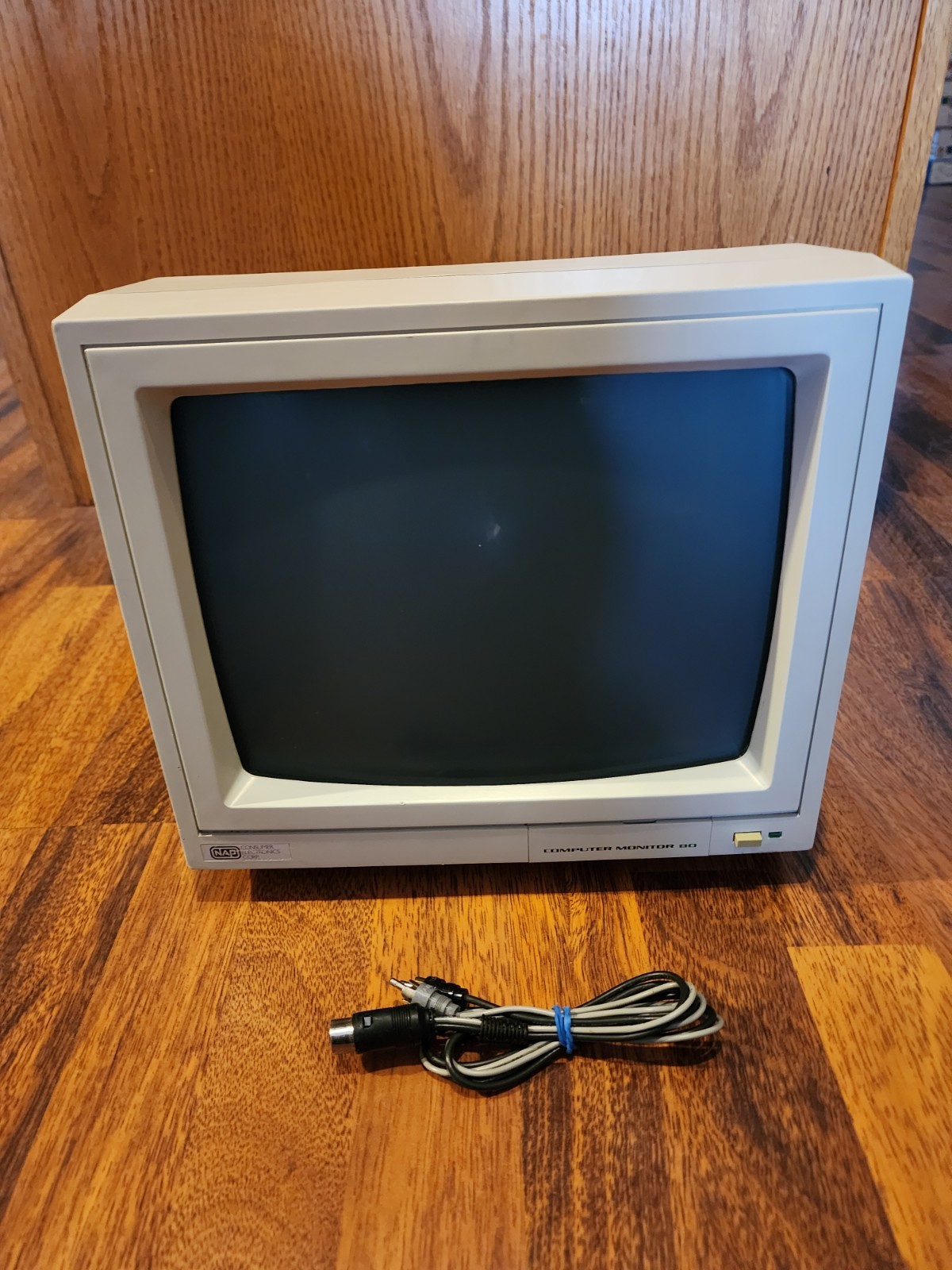 Vtg 1989 Magnavox N. A. P. 11.5″ Monochrome Computer Monitor 80 Model With A/V