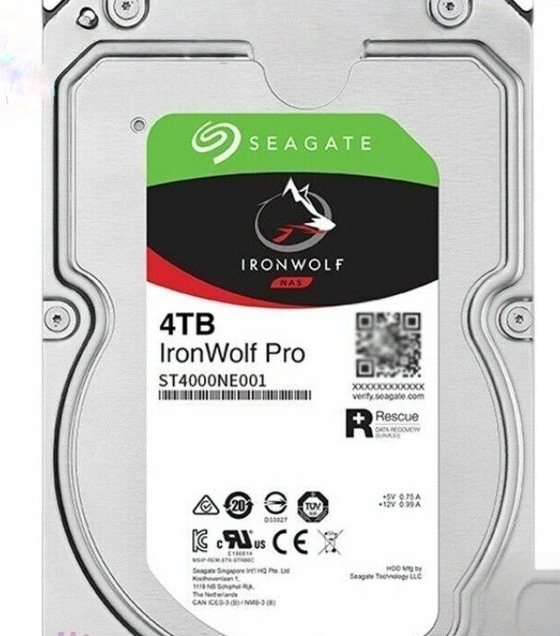 NEW ST4000NE001 Seagate IronWolf Pro 4TB 7200RPM 256MB SATA 3.5″ NAS HDD Hard