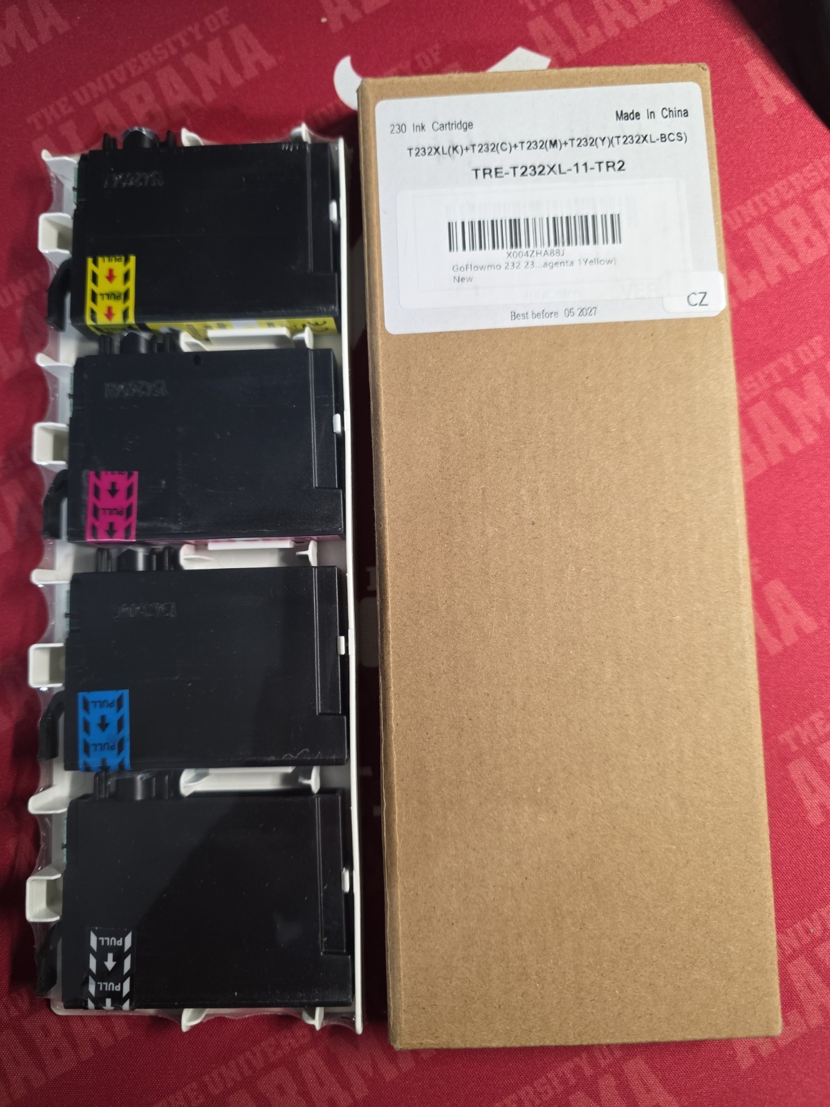 4PK 232XL 232 XL T232XL Ink Cartridges for Epson WF-2930 WF-2950 XP-4200 XP-4205