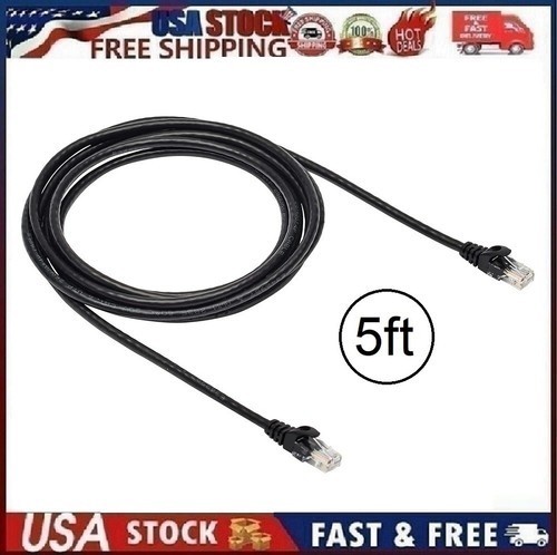 Cat-6 RJ45 Ethernet Patch Internet Cable – 5 Feet (1.5 Meters) Ekablemhq RJ45