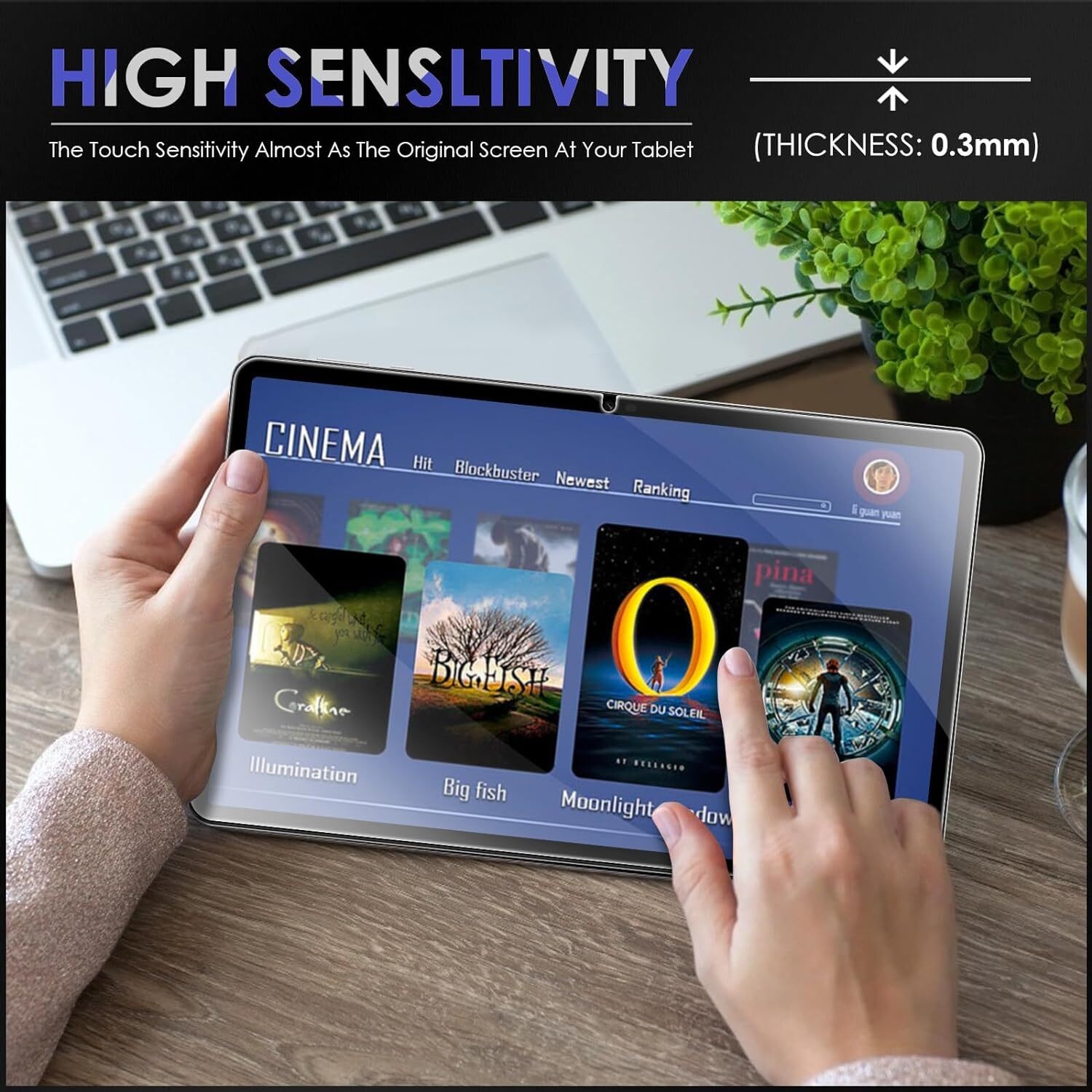 2 Pack Screen Protector HONOR Pad X9 11.5 in Anti Scratch 9H Tempered Glass Film
