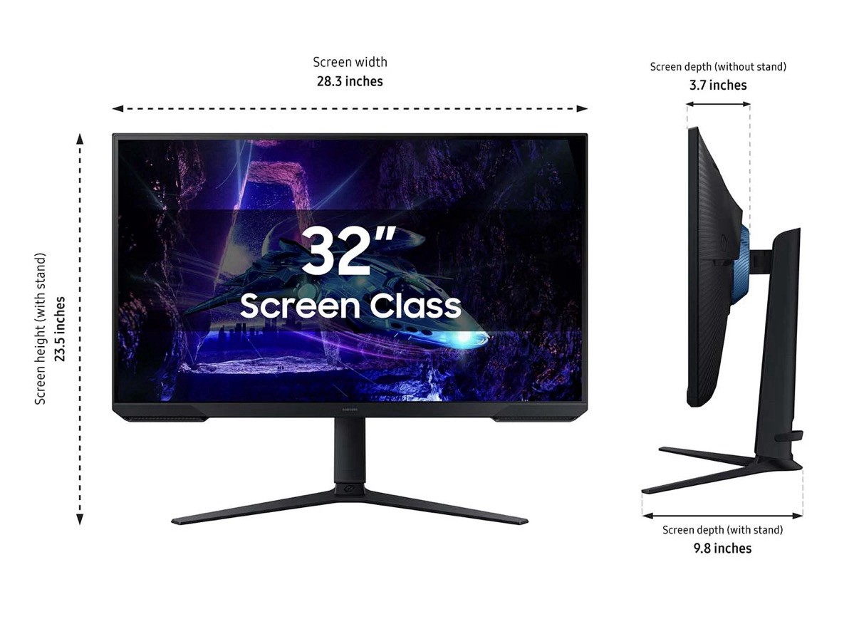 Samsung 32-Inch Odyssey G3 (G30D) 1ms 180Hz FHD Gaming Monitor LS32DG302ENXZA