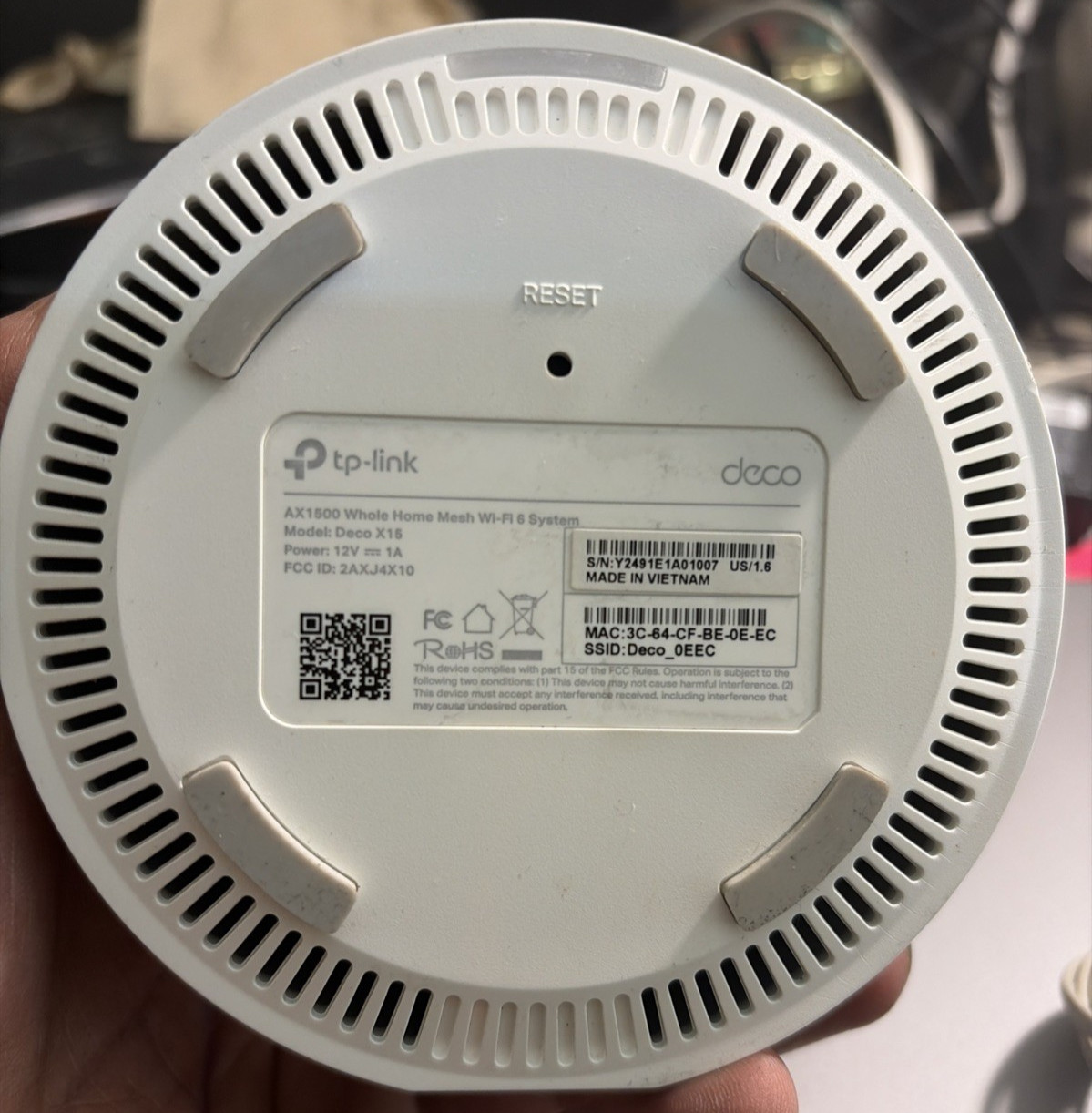 TP-LINK Deco X15 AX1500 Dual-Band Wi-Fi 6 Mesh Router – UX – ✅ TESTED ✅