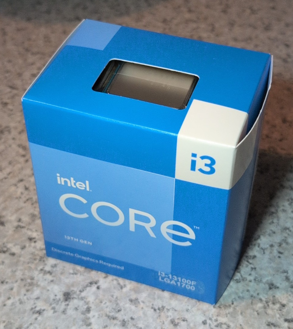 Intel Core i3-13100F Desktop Processor 4 cores (4 P-cores + 0 E-cores) 12MB Cach