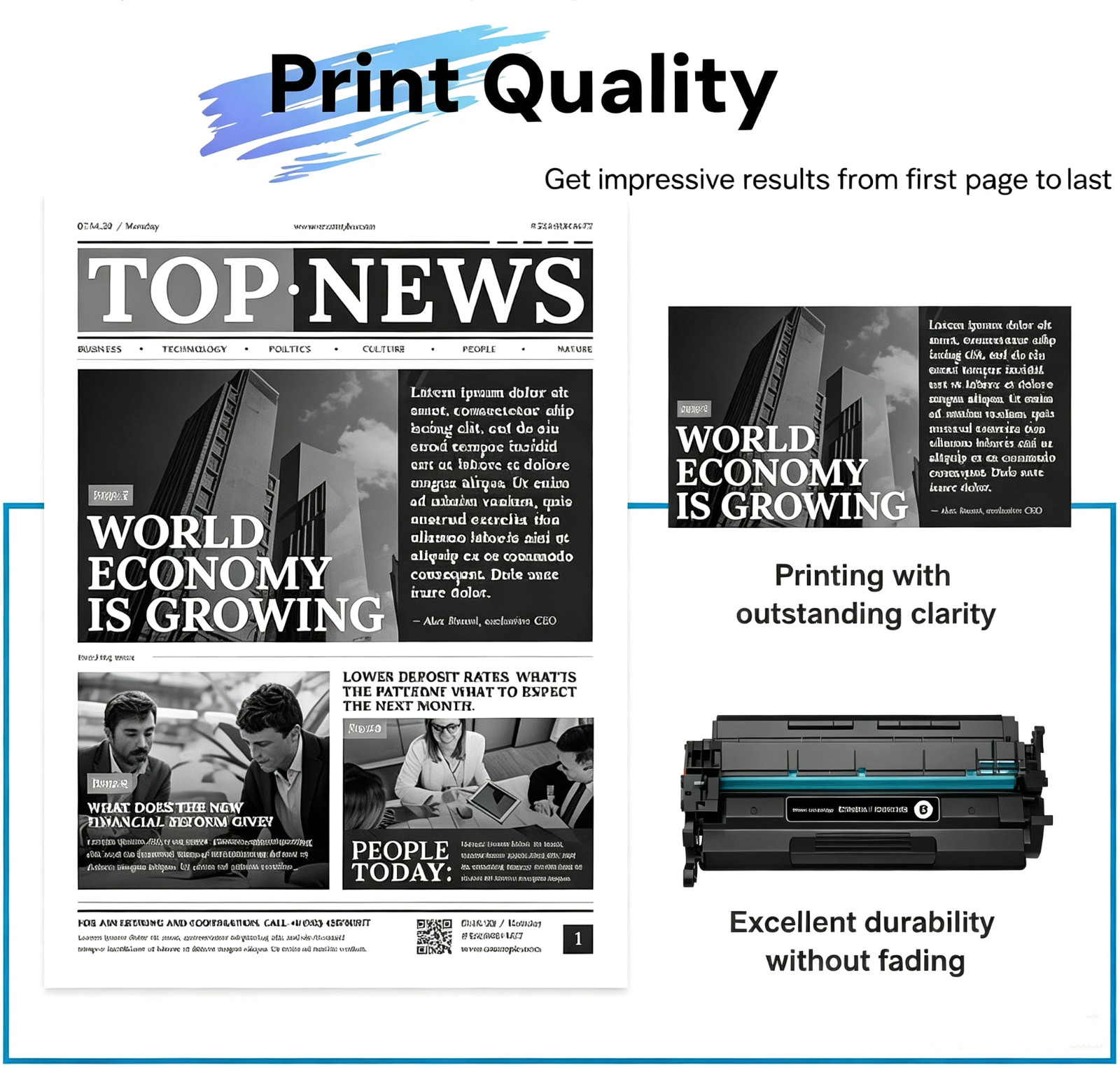 Brand New 5PK CF217A 17A Toner Cartridge for HP M102 M130 M132 Black