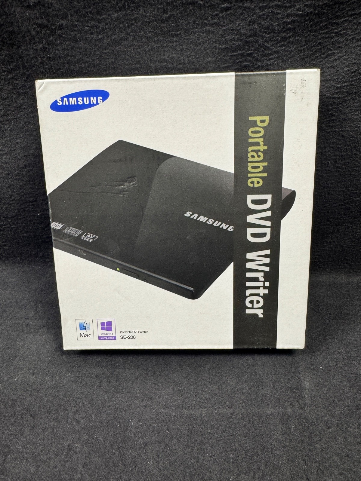 New Samsung USB Ultra Slim Portable External DVD Writer SE-208 – Sealed