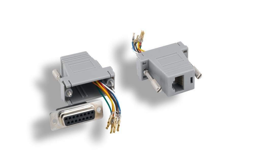 RJ45 to DB15-F Modular Adapter DB15F DA15F