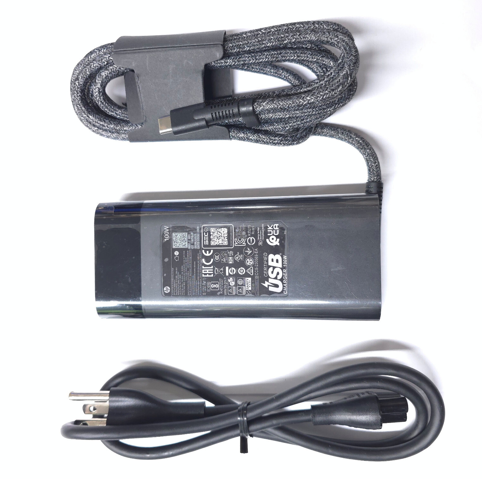 New Geniune 100W USB-C AC Charger For HP Envy 17-cw1010nr 9Q036UA#ABA 8L757AV