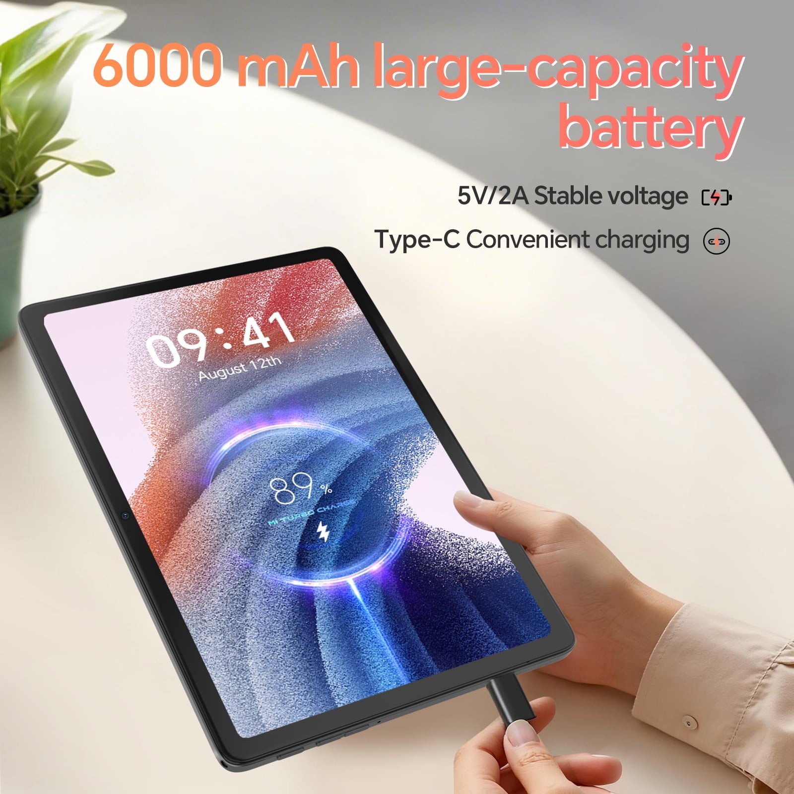Doundy Android Tablet, 10.1 Inch HD IPS Display, Octa-Core Processor, 10GB RAM,