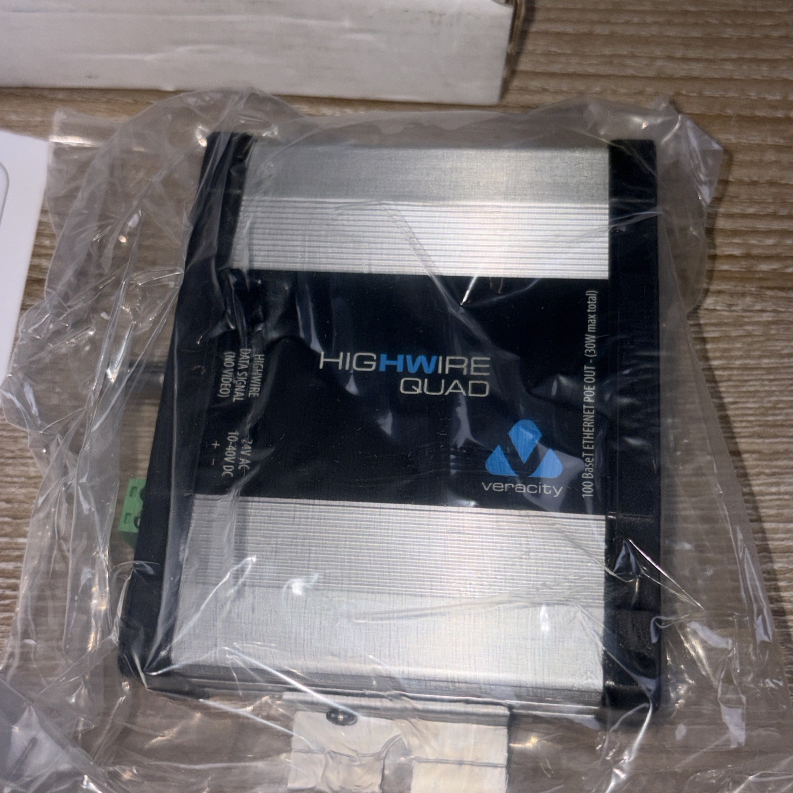 Veracity VHW-HWPS-C4 HIGHWIRE Powerstar Quad 4-Port PoE Switch Over Coax Cable