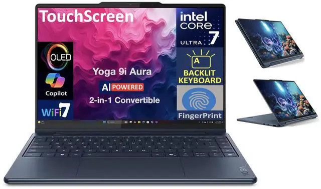 Lenovo Yoga 2-in-1 14.0 in Touch OLED 2.8K Display Intel Ultra 7-258V 32GB RAM