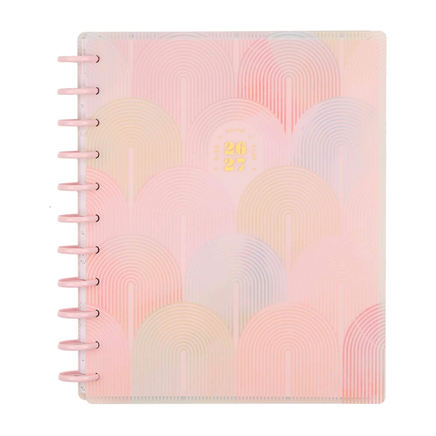 Happy Planner Disc Bound July 2026 June 2027 Big 8.5 x11 Spring Sherbet