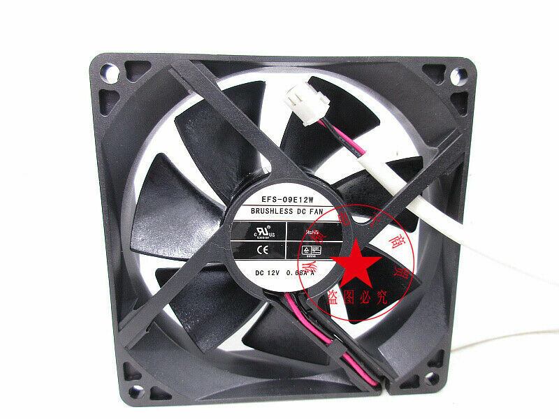 DWPH 9225 9CM EFS-09E12W 12V 0.68A 2-wire gale volume cooling fan