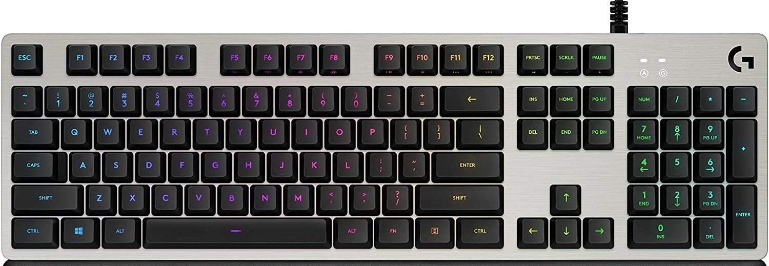 Logitech G513 RGB Wired Keyboard – Silver (Tactile) (IL/RT6-14504-920-008848-…