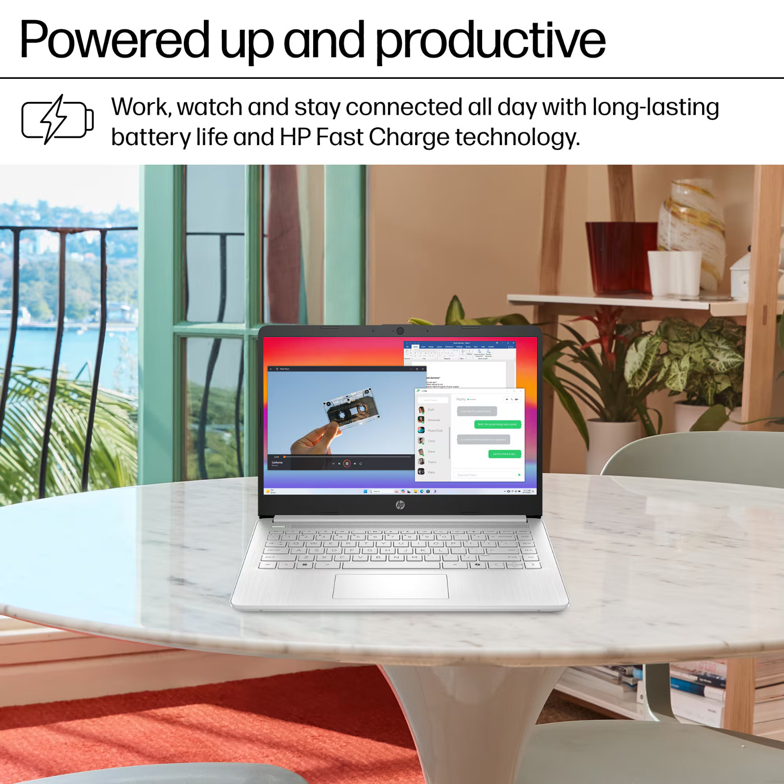 HP Laptop Computer 14″, Intel N150, 8GB RAM + 628GB Storage, Windows 11 Pro