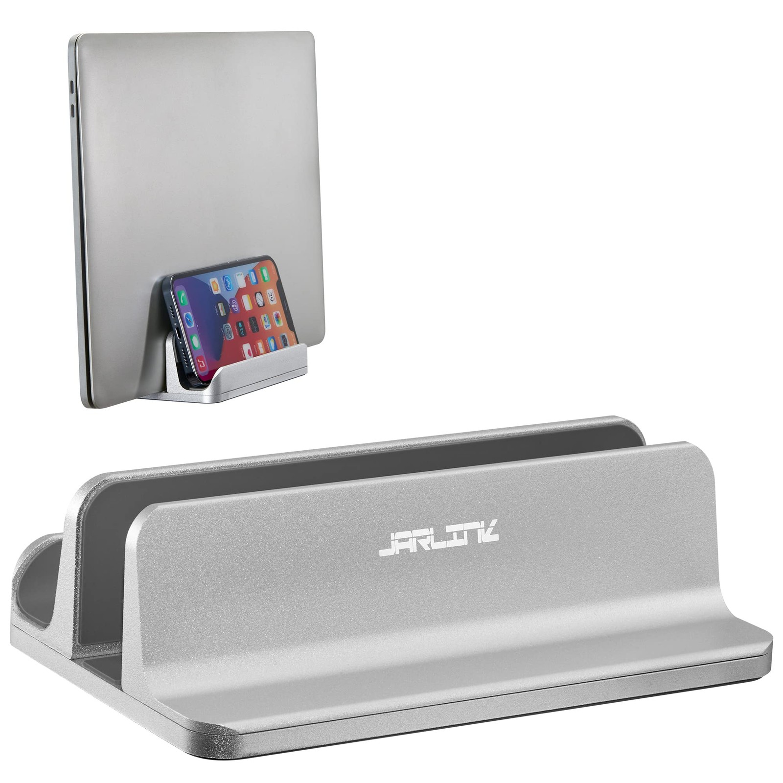 2-in-1 Design Vertical Laptop Stand Holder, Aluminum Laptop Stand for Desk wi…