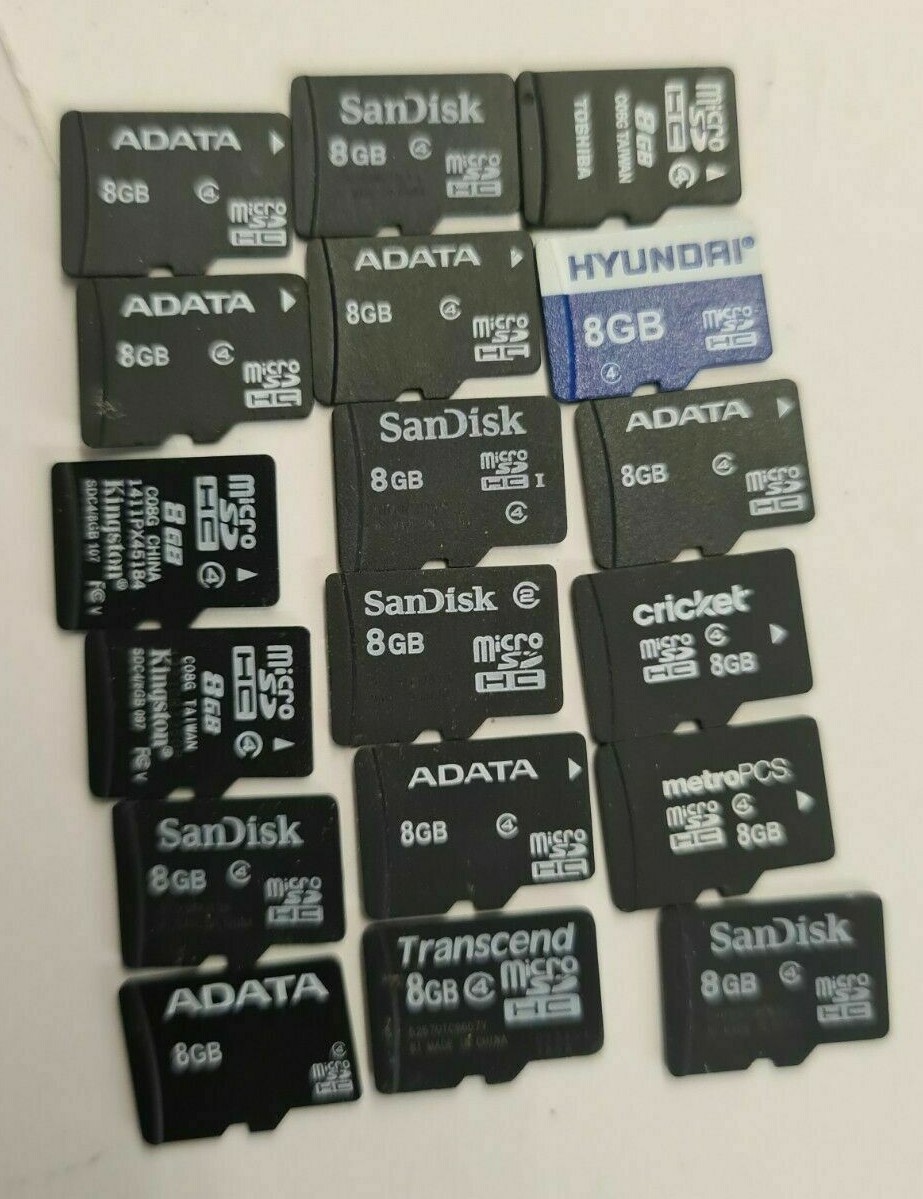 USED 1GB 2GB 4GB 8GB 16GB 32GB 64GB 128GB 256GB SD MEMERY CARD FULLY TESTED