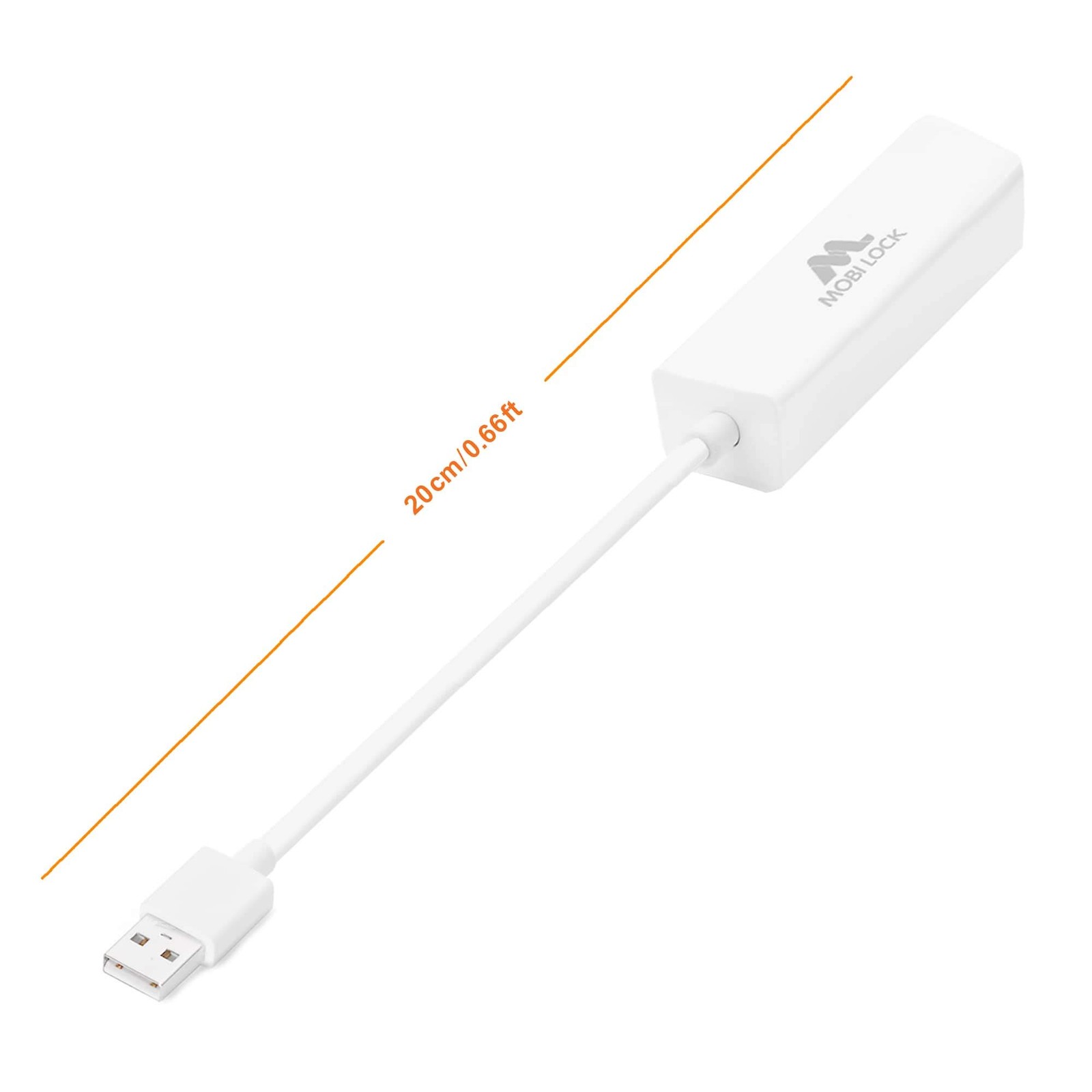 USB Ethernet LAN Network Adapter Compatible with Laptops and All USB 2.0 Comp…