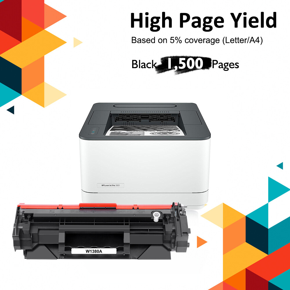 NEW CHIP W1380A Toner Compatible With 138A HP LaserJet Pro 3001dw MFP 3101fdw
