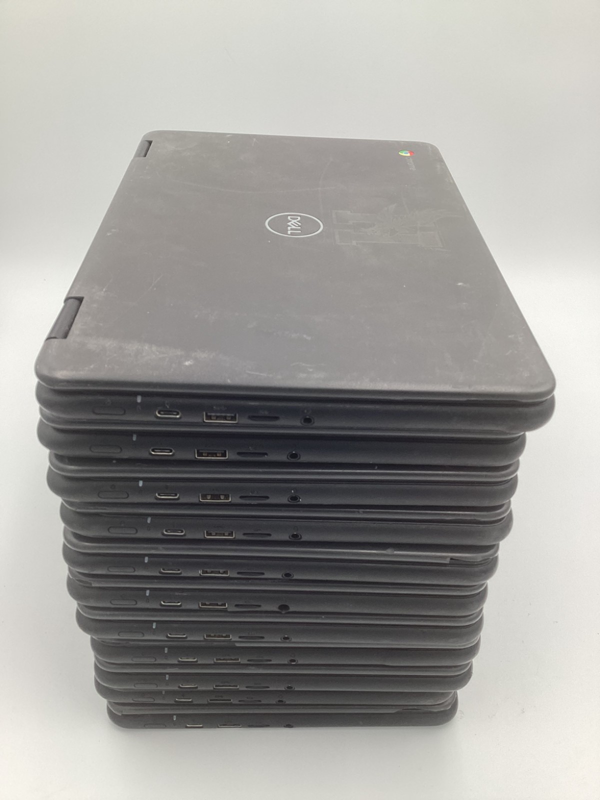 Lot of 11 Dell ChromeBook 3100 2in1 11″ Celeron 4GB RAM 32GB For Parts READ – DW