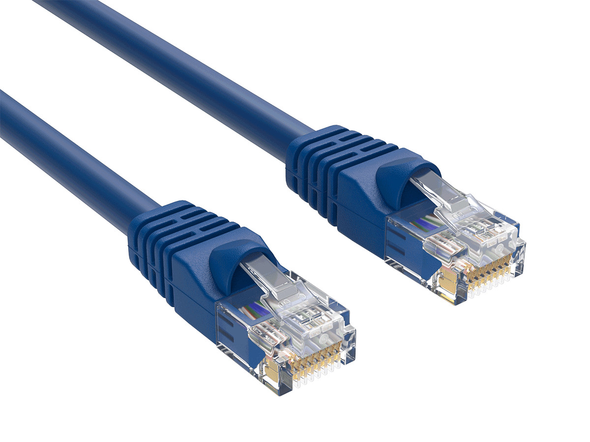 7ft Cat6 Ethernet Cable RJ45 Snagless 24AWG for Gaming PS5 PC Router, Blue