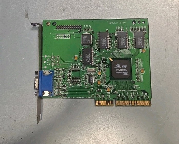 CREATIVE LABS 8MB AGP VIDEO CARD RIVA 128ZX CT6730 B5