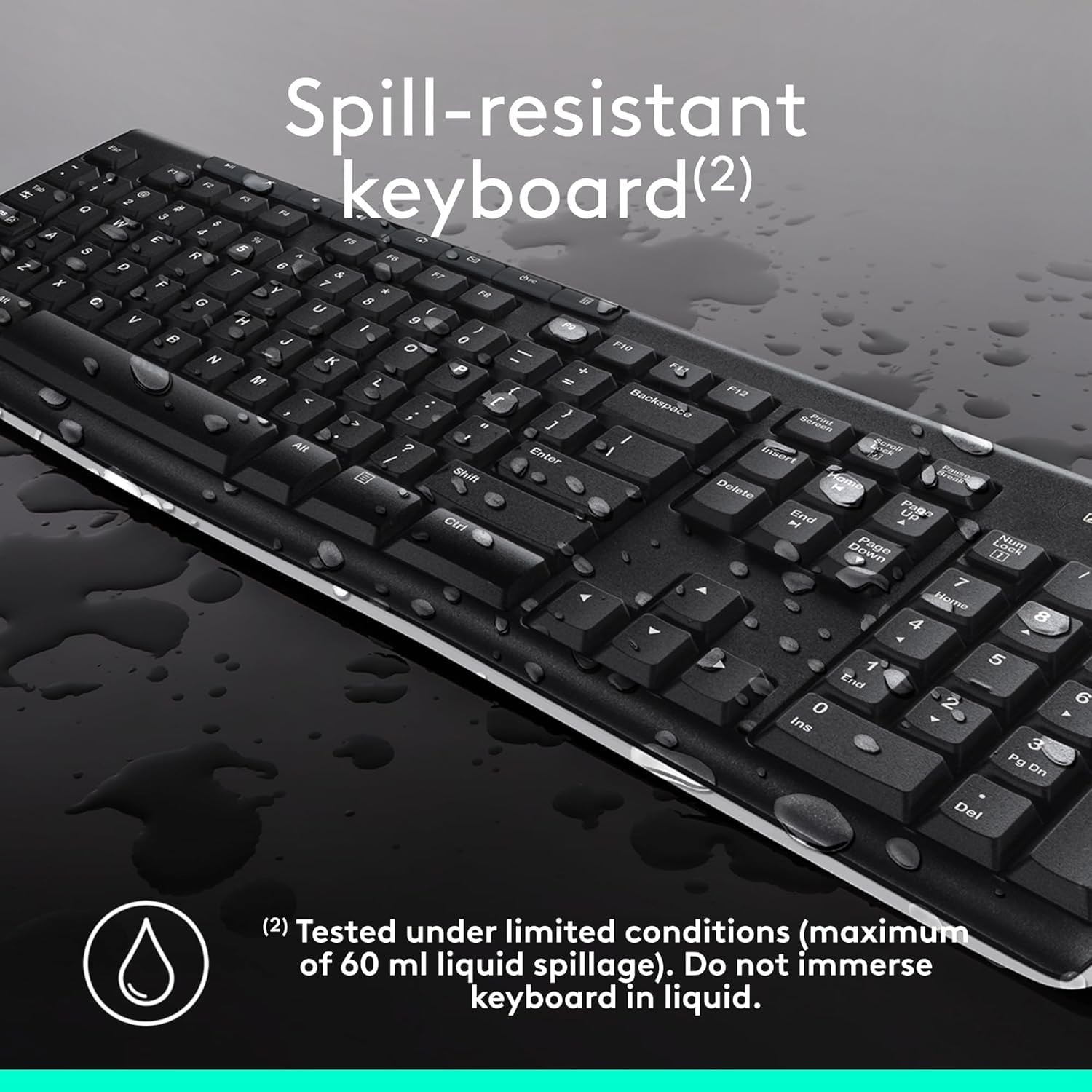 Logitech MK270 Wireless Keyboard and Mouse Combo for Windows, 1 Pack, Black