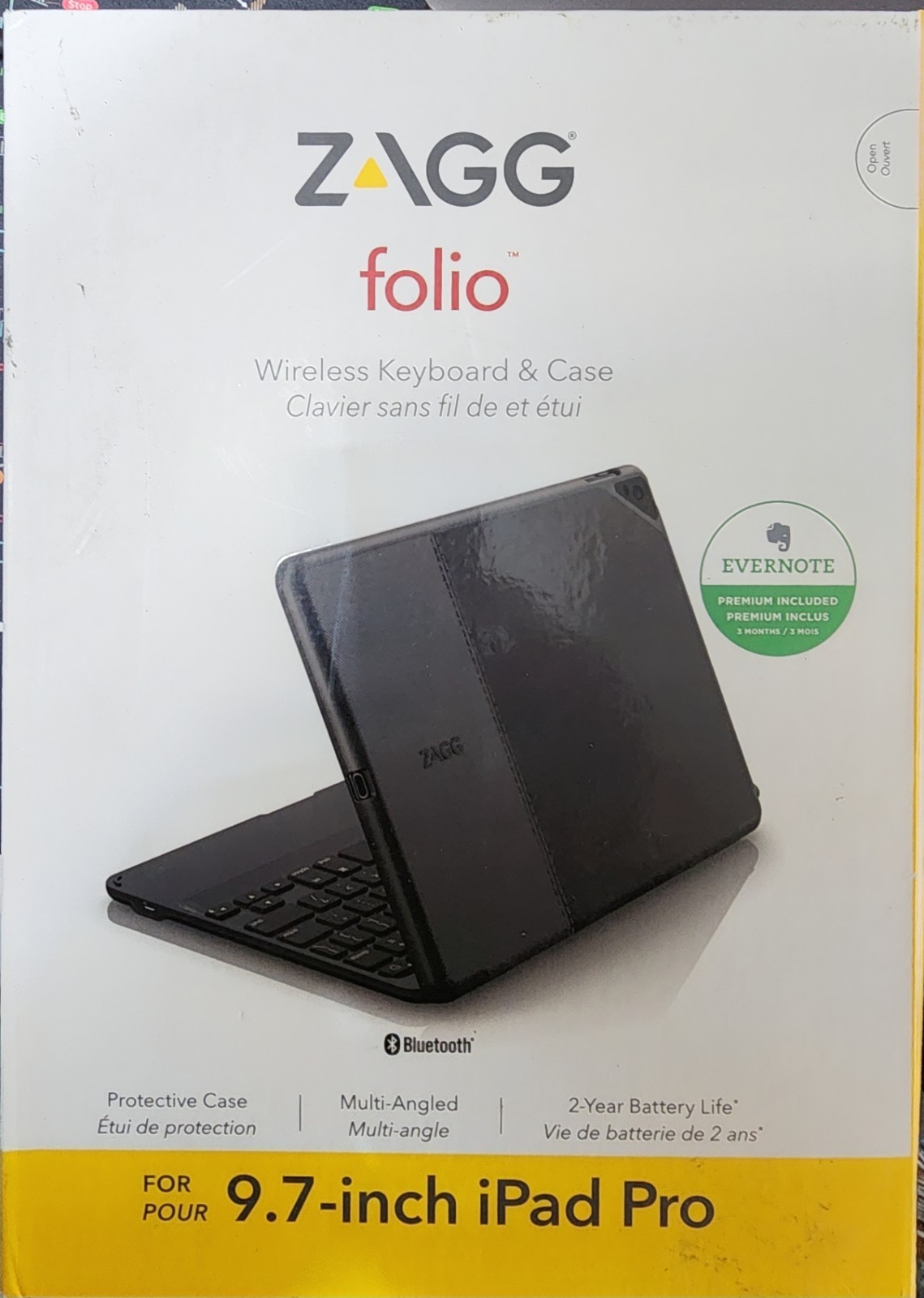 ZAGG Folio Bluetooth Keyboard Case for Apple iPad Pro 1st Gen 9.7” Black