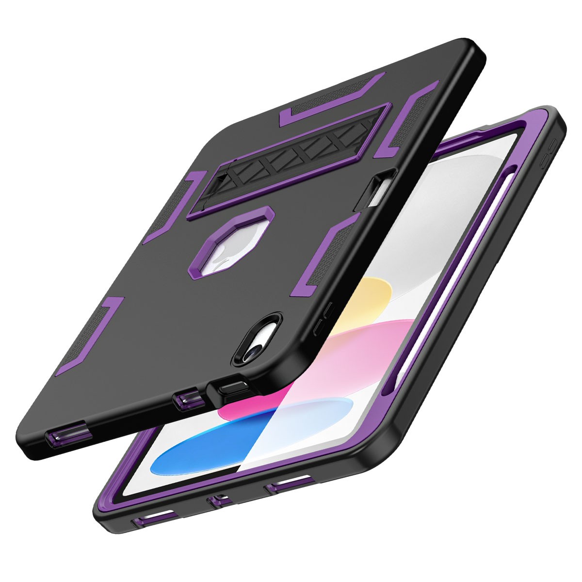 For Apple iPad A16 11″/ iPad 10th Generation Shockproof Heavy Duty Stand Cover