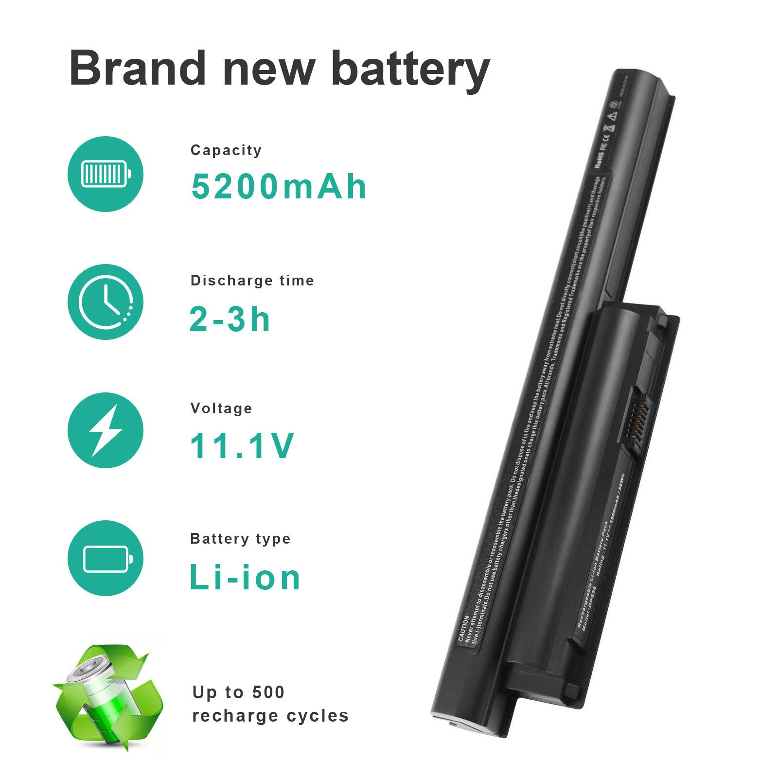 LOT Battery BPS26 For SONY VAIO CA CB EG VGP-BPS26 VGP-BPS26A VGP-BPL26 5200mAh