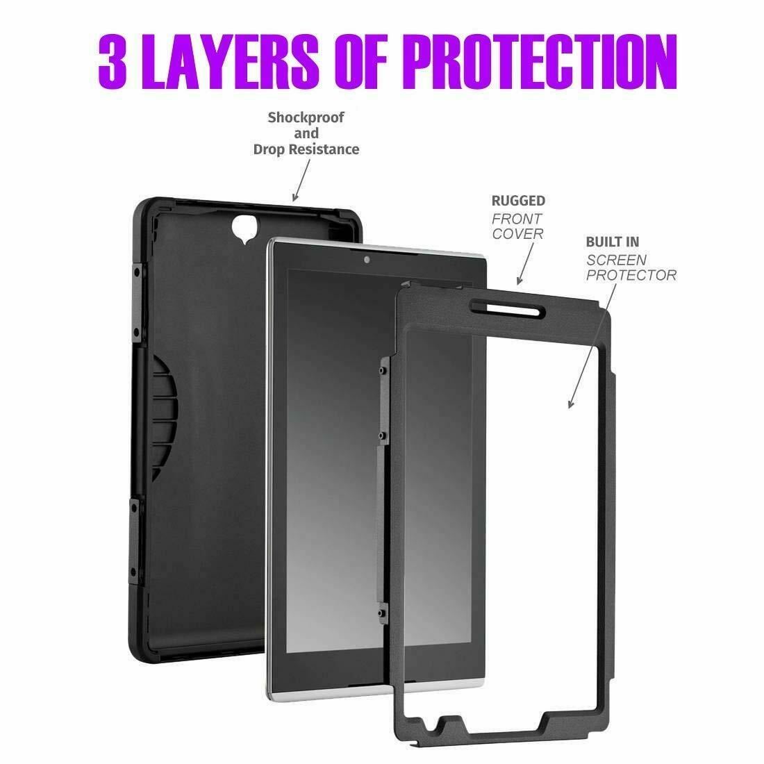 Verizon Rugged Impact Absorbing Protection Case For Samsung Galaxy Tab E 9.6″