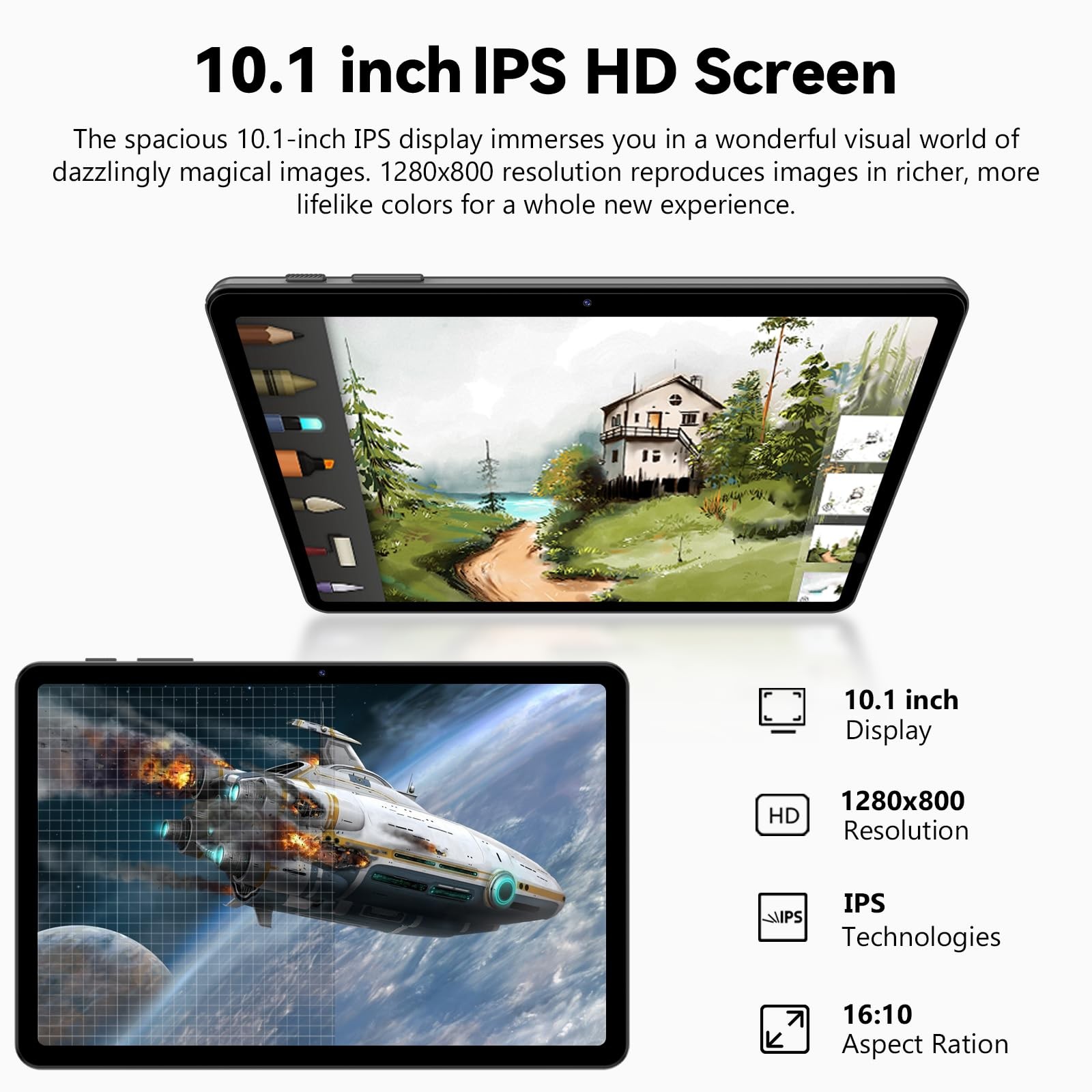 aiprotablet 10″ Android 16 Tablet, Octa-Core, 24GB RAM, 64GB ROM, 2TB Expand