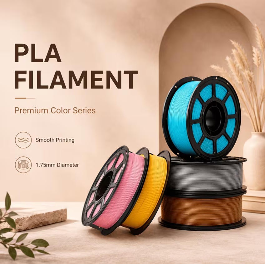 Upgraded Hyper 40-300mm/s PLA/PETG/Silk 3D Filament 1KG 1.75mm Filament LOT