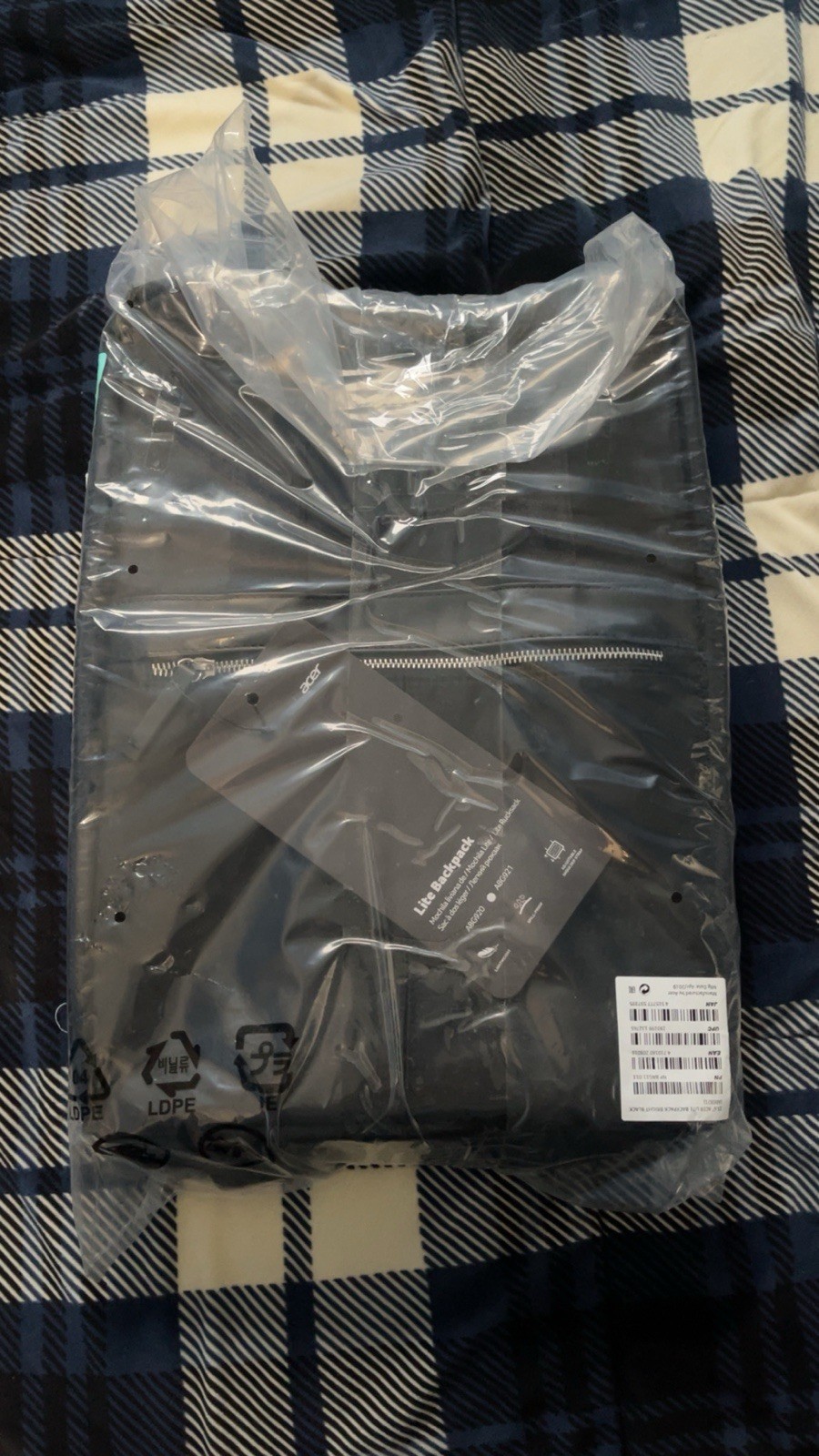Acer Lite Backpack for 15.6″ Laptop Black Polyester Water-Resistant Padded