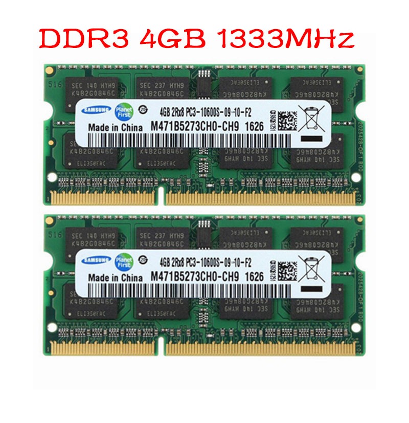 Samsung 4GB 8GB 16GB DDR3/3L 1066 1333 1600 1866 MHz 204-PIN Laptop SO-DIMM Ram