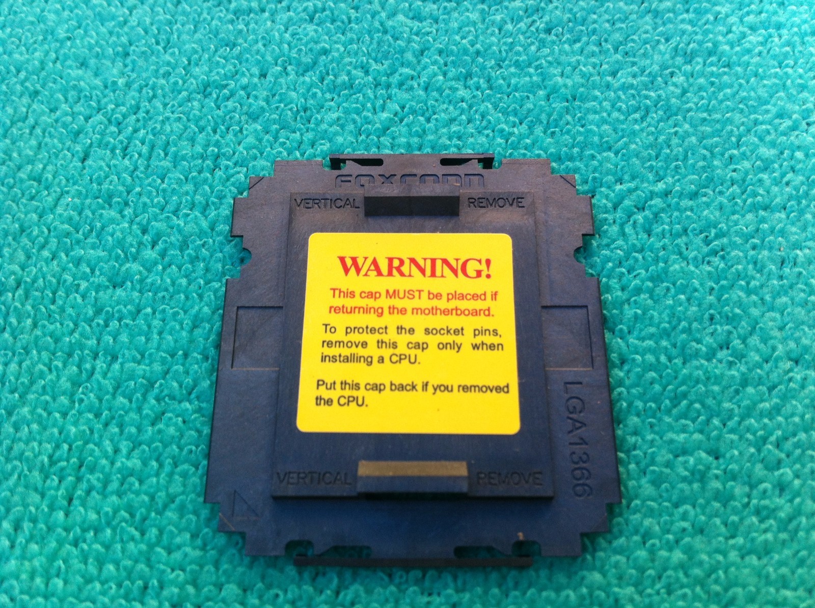 3 pcs Foxconn Intel LGA1366 CPU Socket Protector Cover ,ORIGINAL PART,Yellow