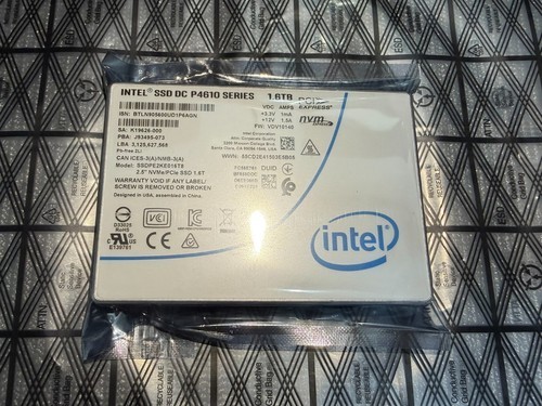 Intel DC P4610 Series 1.6TB 2.5in NVMe/PCIe 3.1 x4 3D TLC SSD SSDPE2KE016T8