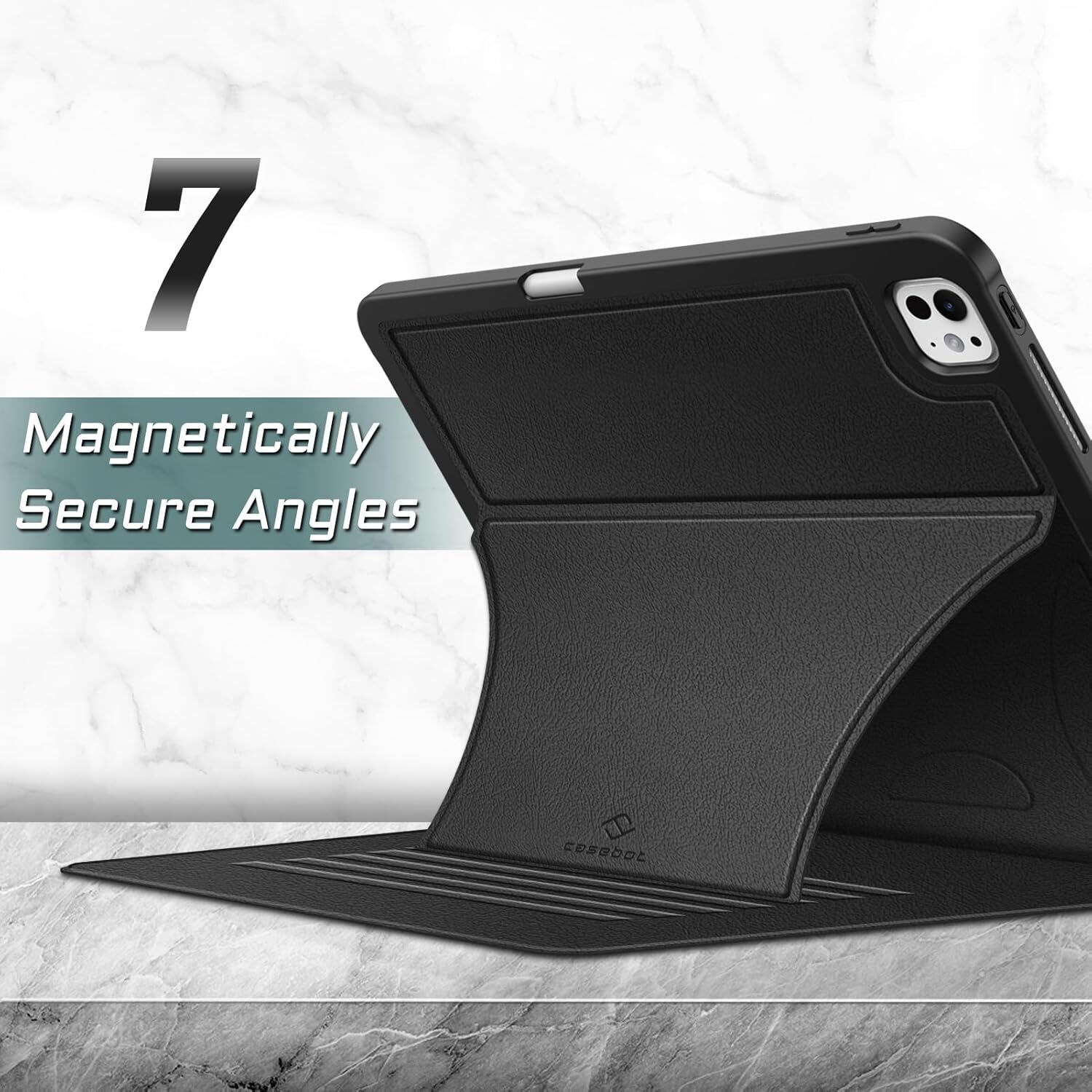 Magnetic Stand Case for iPad Pro 13-inch (M4) 2024 Shockproof Rugged TPU Cover