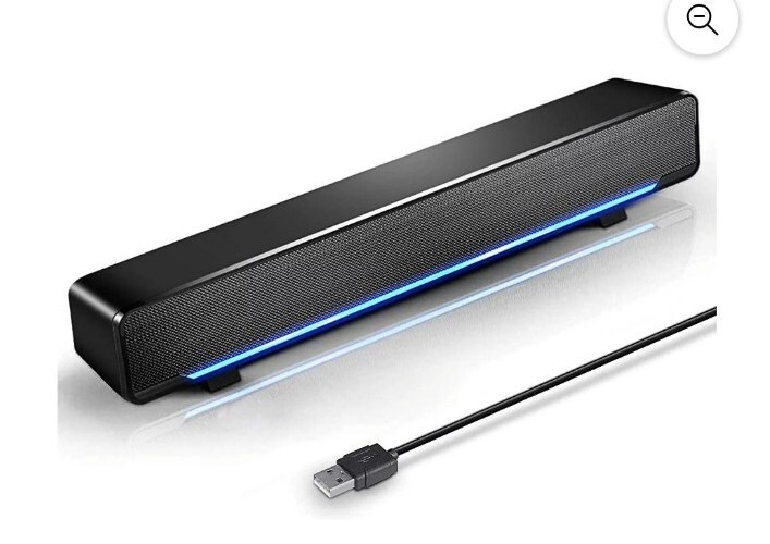 Phission Soundbar, USB Powered Sound Bar Speakers for Computer Desktop Laptop…